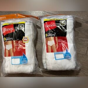 Hanes 18 Pairs Tagless Briefs Size XL (40-42) New